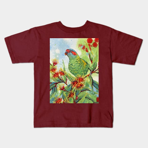 Musketeer (Musk Lorikeet) Kids T-Shirt by KADuffy